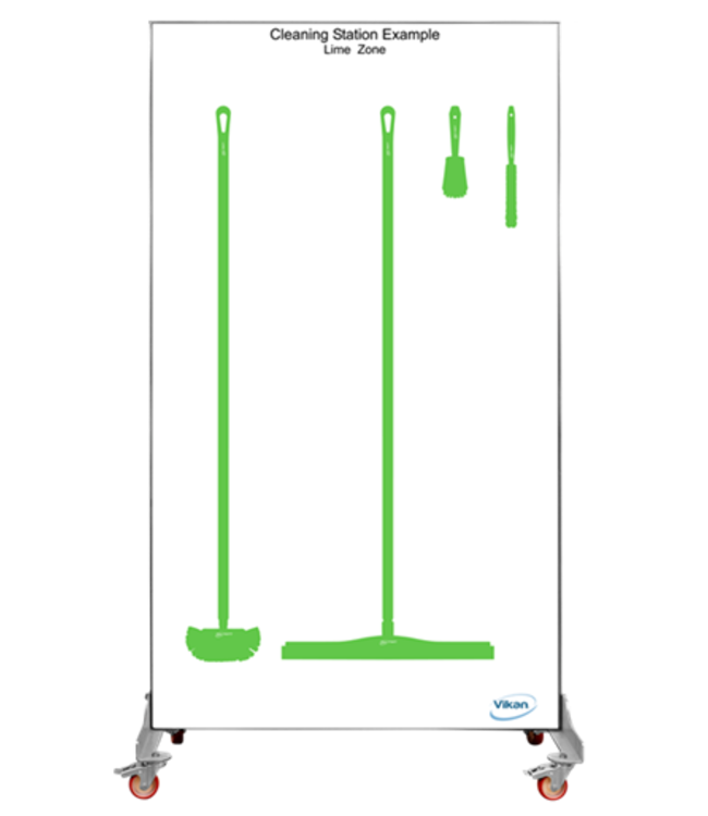 5S Shadow board unilaterale, versione mobile, H 2000 x B 1150 mm