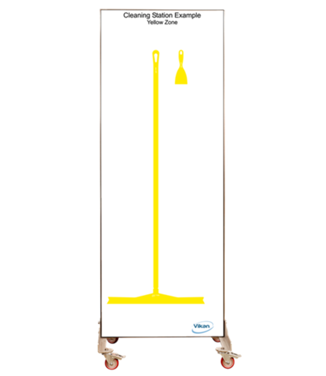 5S Shadow board, doppia faccia, versione mobile, H 2000 x B 750 mm