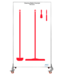 5S Shadow board, doppia faccia, versione mobile, H 2000 x B 1150 mm