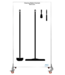 5S Shadow board, doppia faccia, versione mobile, H 2000 x B 1150 mm
