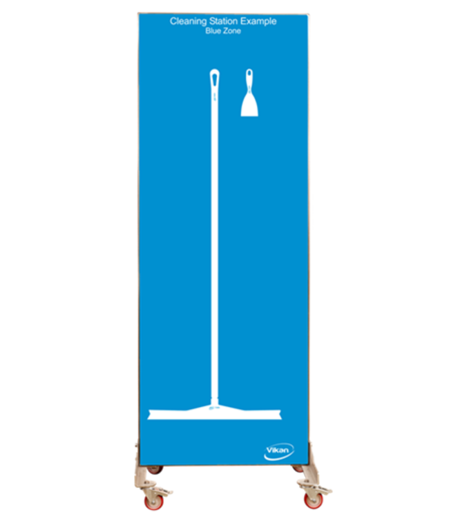 5S Shadow board, doppia faccia, versione mobile, H 2000 x B 750 mm