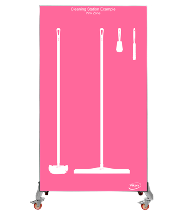 Vikan 5S Shadow board, doppia faccia, versione mobile, A 1990 x L 1150 mm