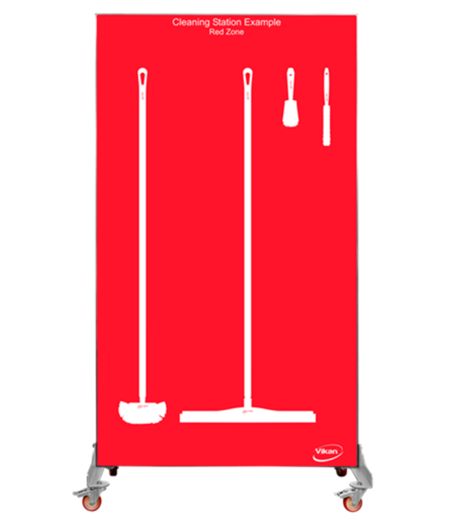 5S Shadow board, double face, version mobile , H 2000 x B 1150 mm
