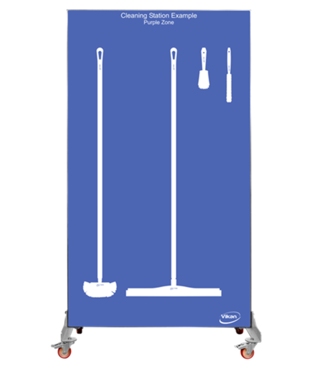 5S Shadow board, double face, version mobile , H 2000 x B 1150 mm