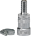 Vikan Schnellkupplung mit Schlauchnippel und Absperrventil, 1/2" (Q)