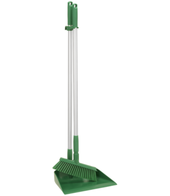 Vikan Pelle à poussière avec long manche et balai, 330 mm, Medium