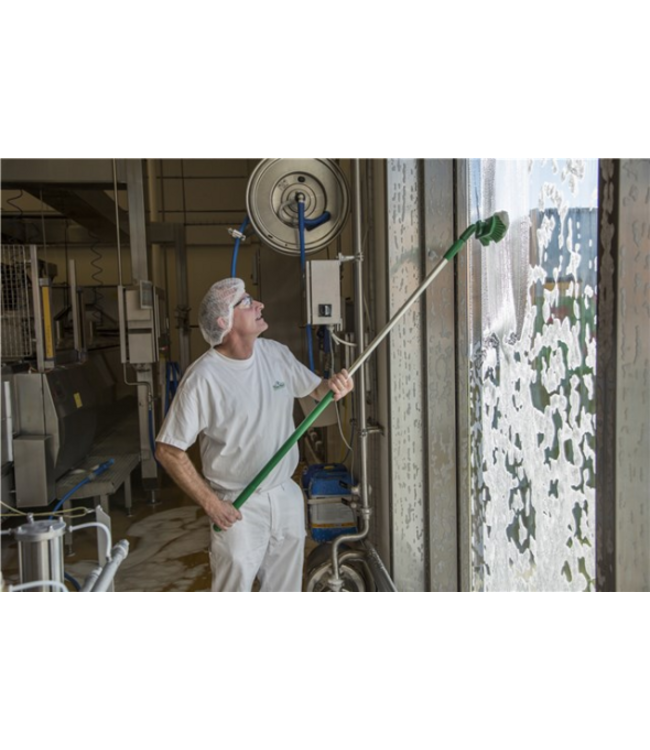 Vikan Waschbürste mit Drehgelenk & Wasserdurchlauf, 240 mm, Weich/gesplisst