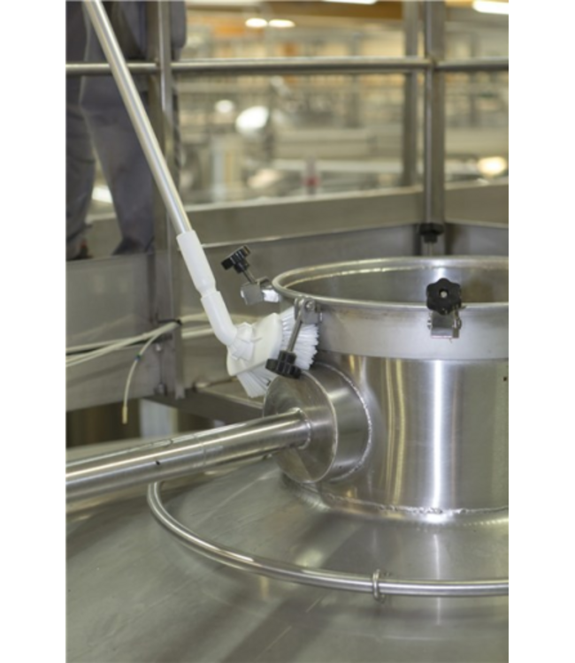 Vikan Waschbürste mit Drehgelenk & Wasserdurchlauf, 240 mm, Weich/gesplisst