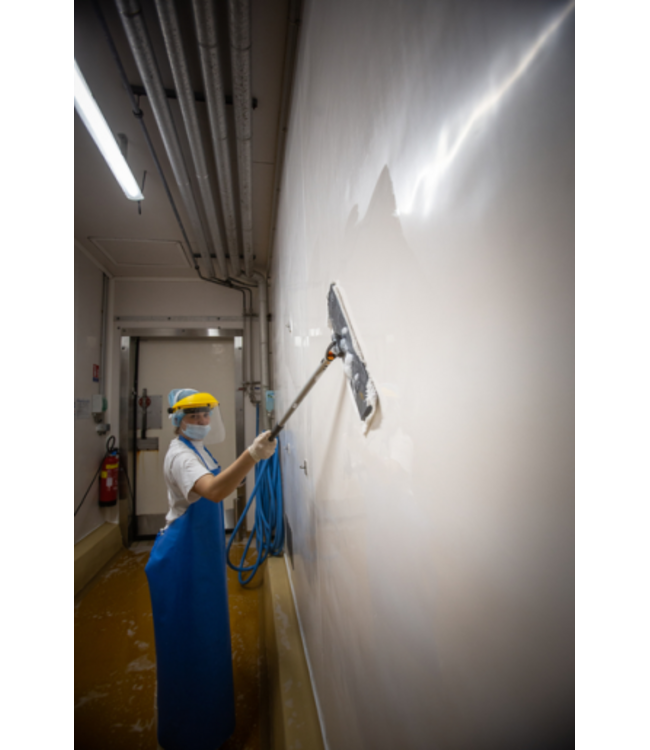 Vikan Mop monouso in 40 cm, Bianco, incluso adattatore (Confezione da 50 pezzi)