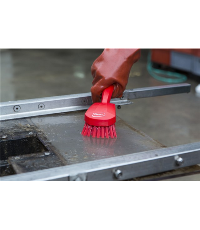 Vikan Brosse à main, manche long, 415 mm, Dur