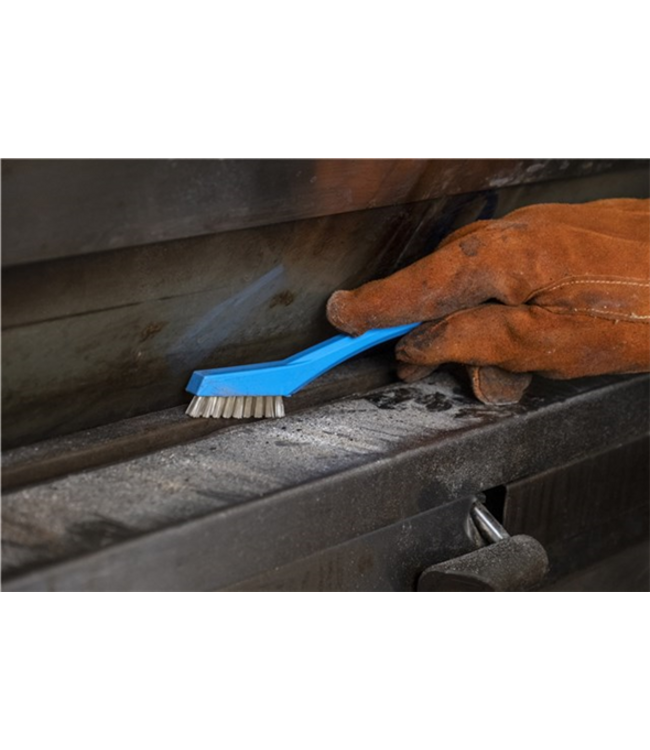 Vikan Mini-brosse avec fibres résistantes à la chaleur, 205 mm, Très dur, Bleu