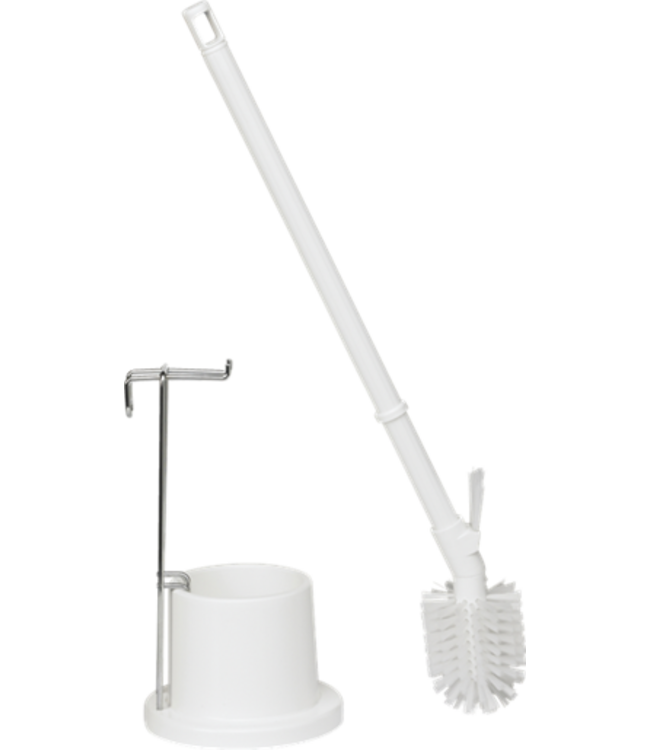 Vikan WC-Bürste mit Halter, 720 mm, Medium, Weiss