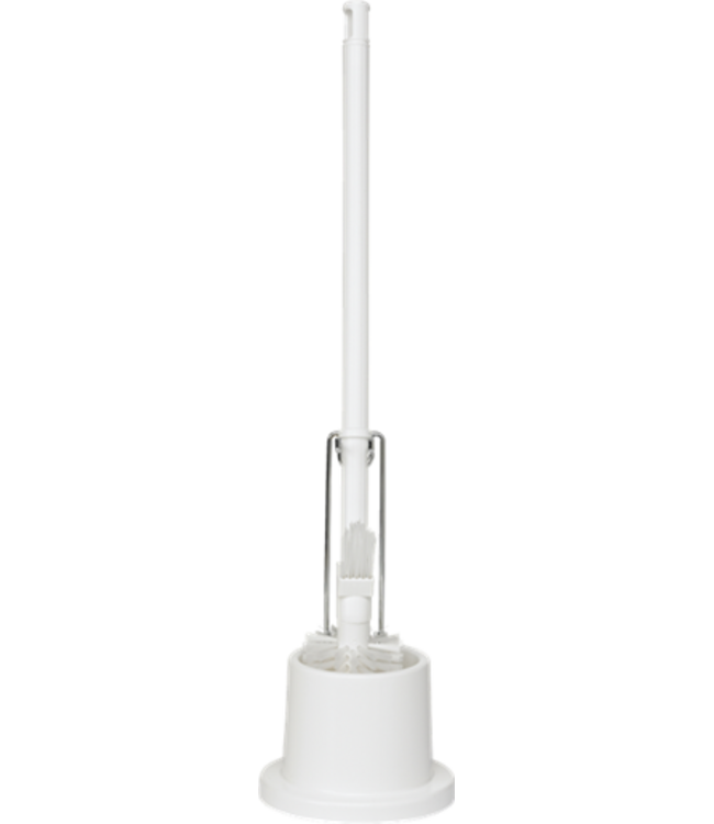 Vikan WC-Bürste mit Halter, 720 mm, Medium, Weiss