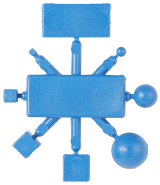 Vikan Hygiene Reinigungsgeräte Kit per la rilevazione dei metalli, 55 mm, Blu metallico