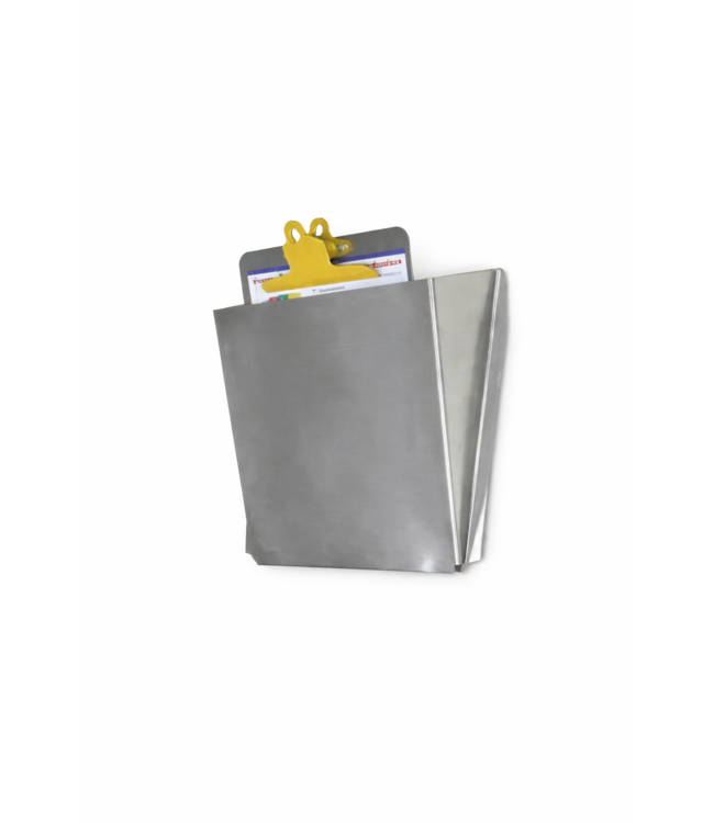 Support détectable pour porte-bloc & documents en acier inoxydable détectable