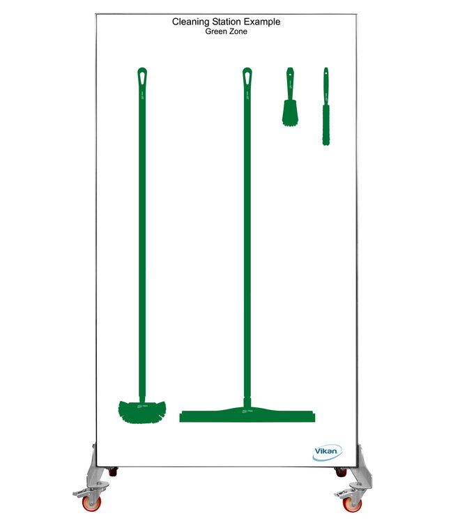 Vikan 5S Shadow board unilaterale, versione mobile, A 1990 x L 1150 mm