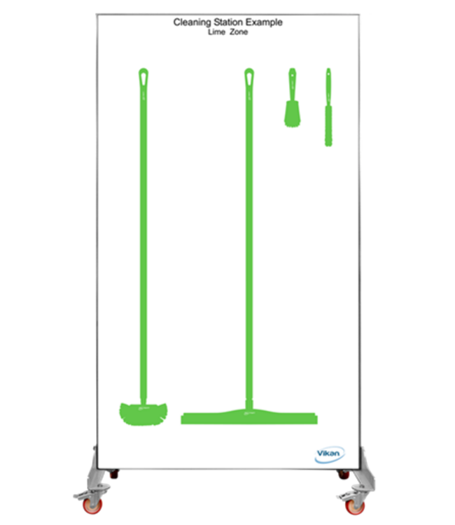 Vikan 5S Shadow board unilaterale, versione mobile, A 1990 x L 1150 mm