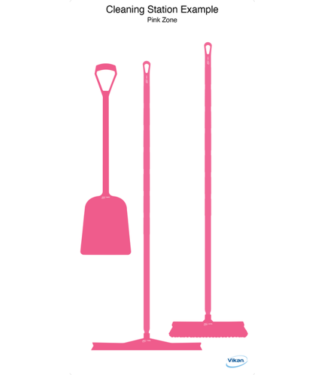 Vikan 5S Schattenwand, Wandmontage, H 1990 x B 980 mm