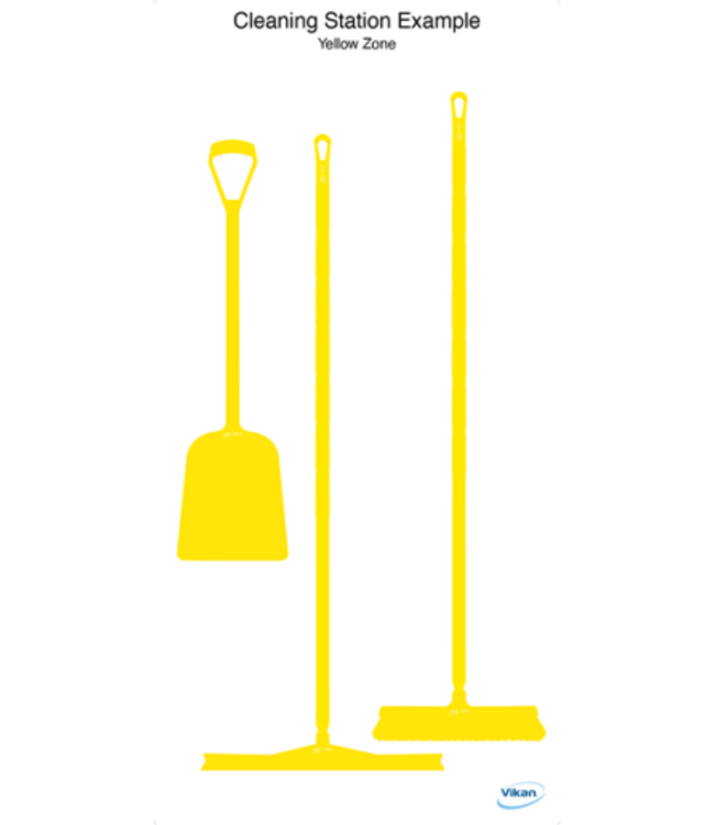 Vikan 5S Shadow board, version mural, H 1990 x L 980 mm