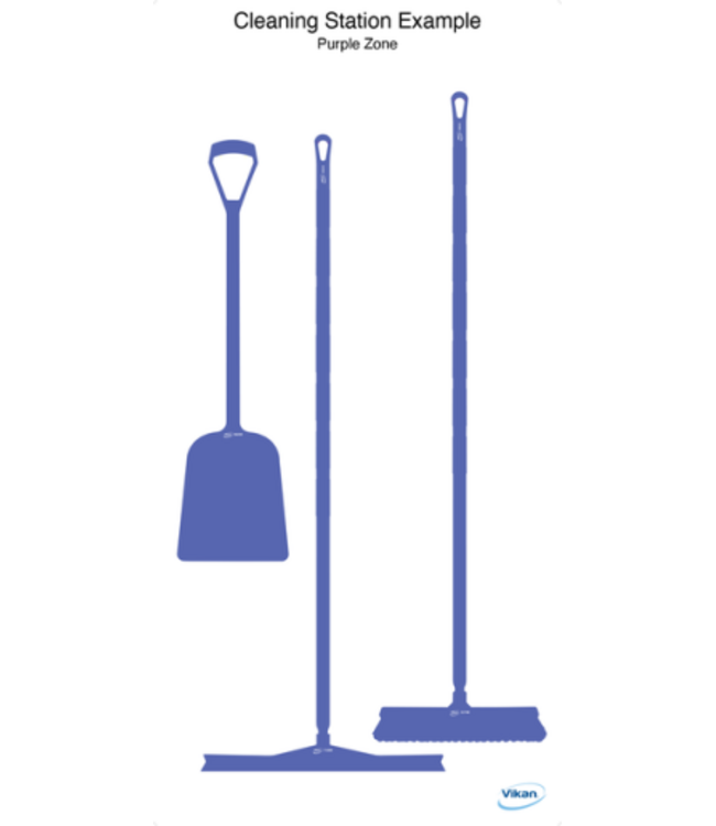 Vikan 5S Schattenwand, Wandmontage, H 1990 x B 980 mm