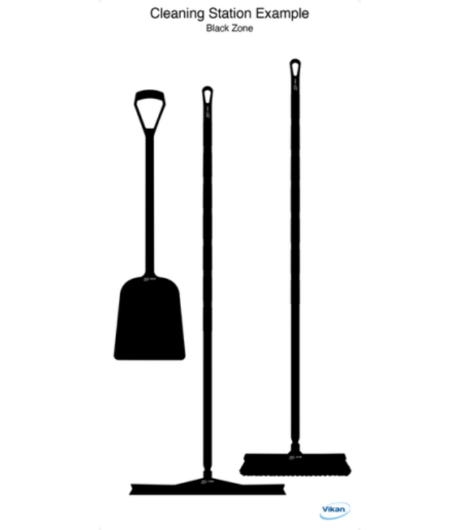 Vikan 5S Shadow board, versione da parete, A 1990 x L 980 mm