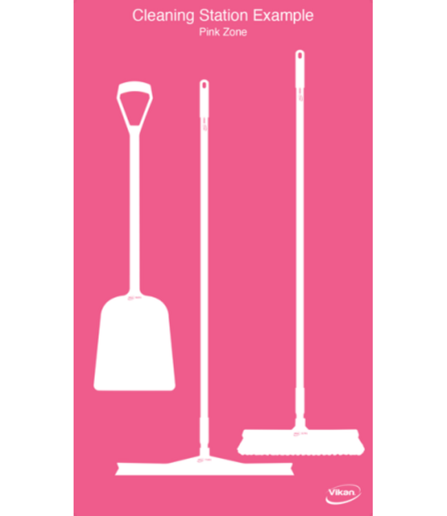 Vikan 5S Schattenwand, Wandmontage, H 1700 x B 980 mm