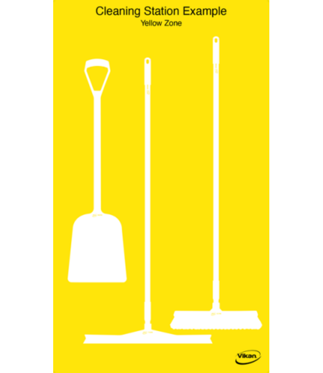 Vikan 5S Shadow board, versione da parete,  A 1700 x L 980 mm