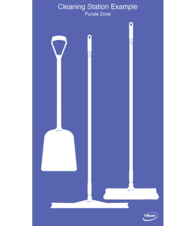 Vikan 5S Schattenwand, Wandmontage, H 1700 x B 980 mm