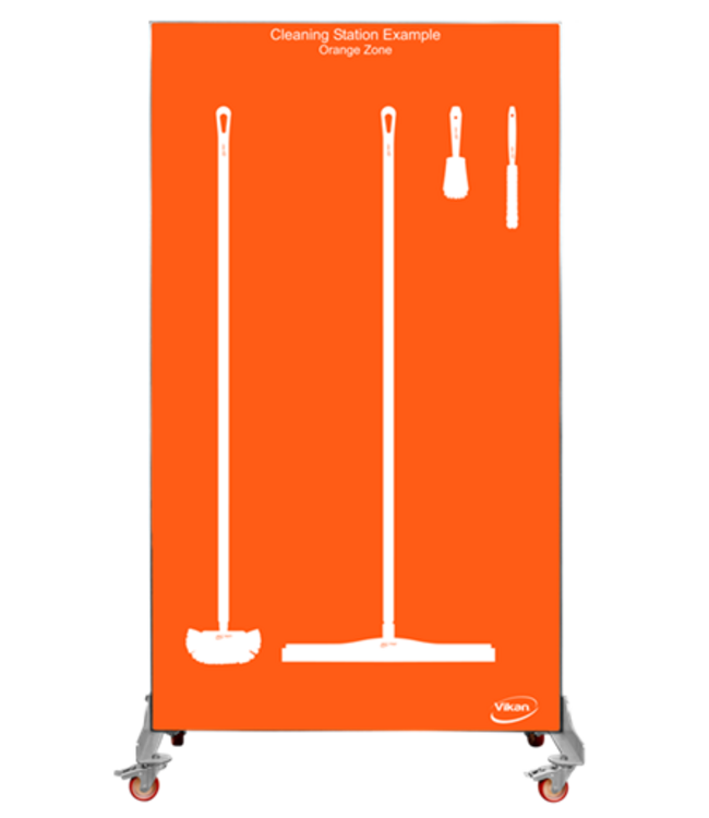 Vikan 5S Shadow board, double face, version mobile , H 1990 x L 980 mm