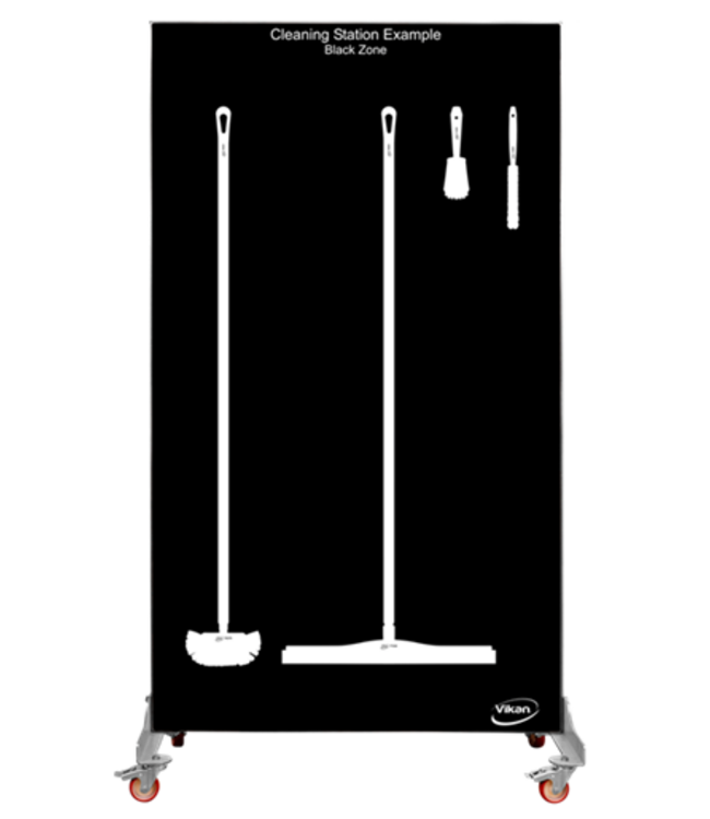 Vikan 5S Shadow board, doppia faccia, versione mobile, A 1990 x L 980 mm