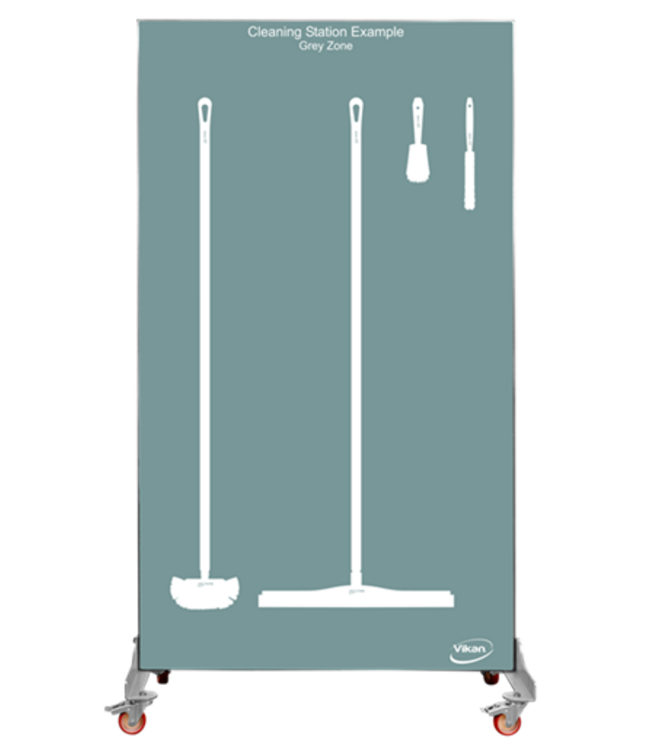 5S Schattenwand zweiseitig, fahrbar, H 1990 x B 980 mm
