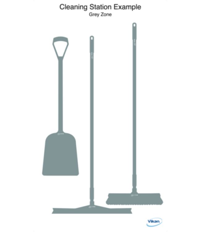 Vikan 5S Shadow board, version mural, H 1700 x L 980