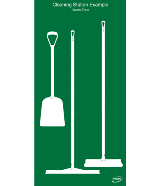 Vikan 5S Shadow board, version mural, H 1990 x L  980 mm