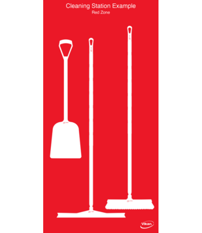 Vikan 5S Shadow board, version mural, H 1990 x L  980 mm