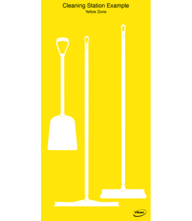 Vikan 5S Schattenwand, Wandmontage, H 1990 x B  980 mm