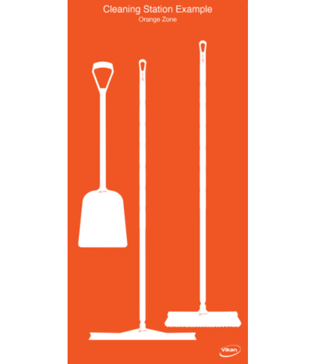 Vikan 5S Shadow board, versione da parete, A 1990 x L  980 mm