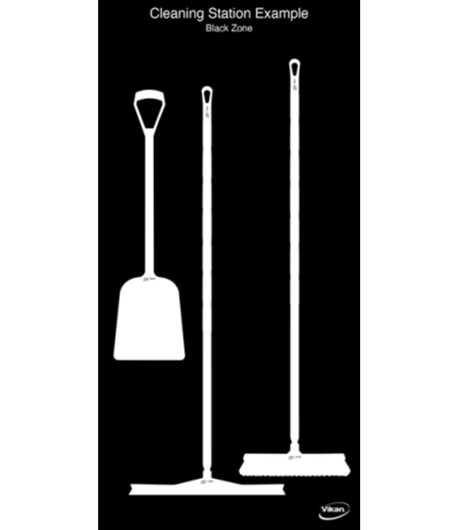 Vikan 5S Shadow board, version mural, H 1990 x L  980 mm