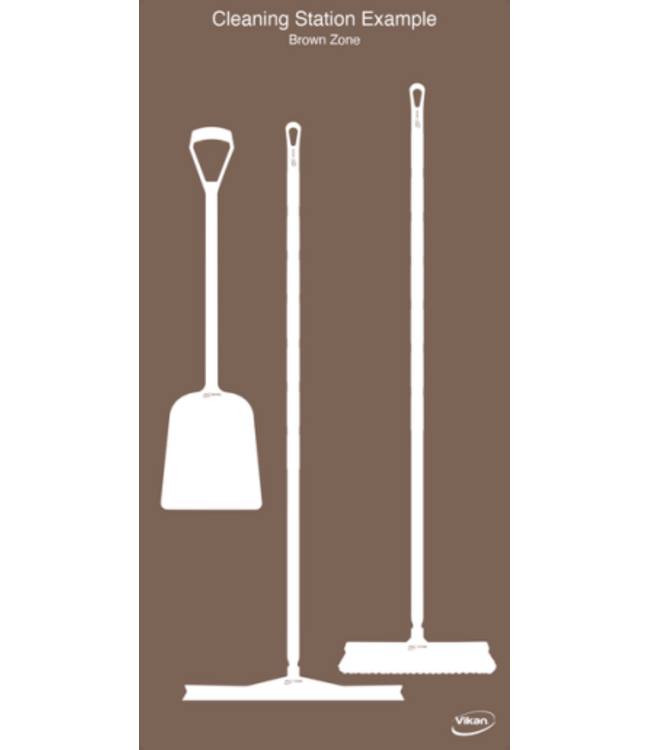 Vikan 5S Shadow board, versione da parete, A 1990 x L  980 mm