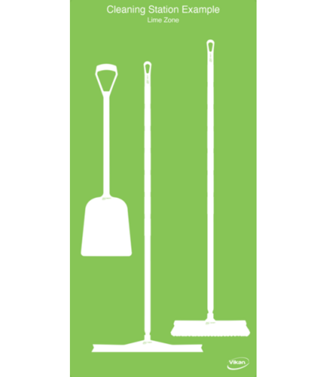 Vikan 5S Shadow board, versione da parete, A 1990 x L  980 mm