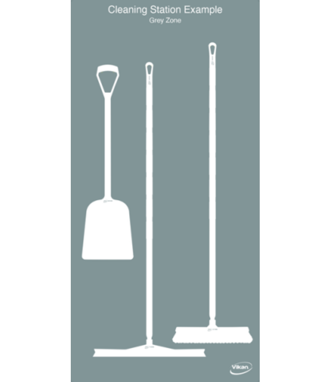 Vikan 5S Shadow board, versione da parete, A 1990 x L  980 mm