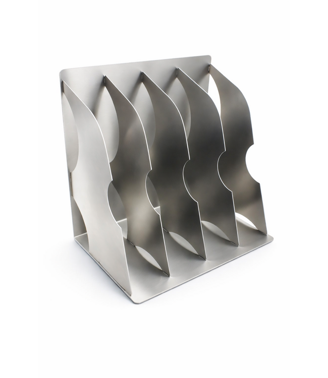 Supporto Raccoglitore in acciaio inox rilevabile, formato A4-verticale