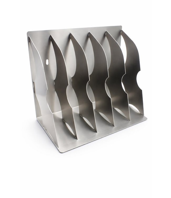 Supporto Raccoglitore in acciaio inox rilevabile, formato A4-verticale