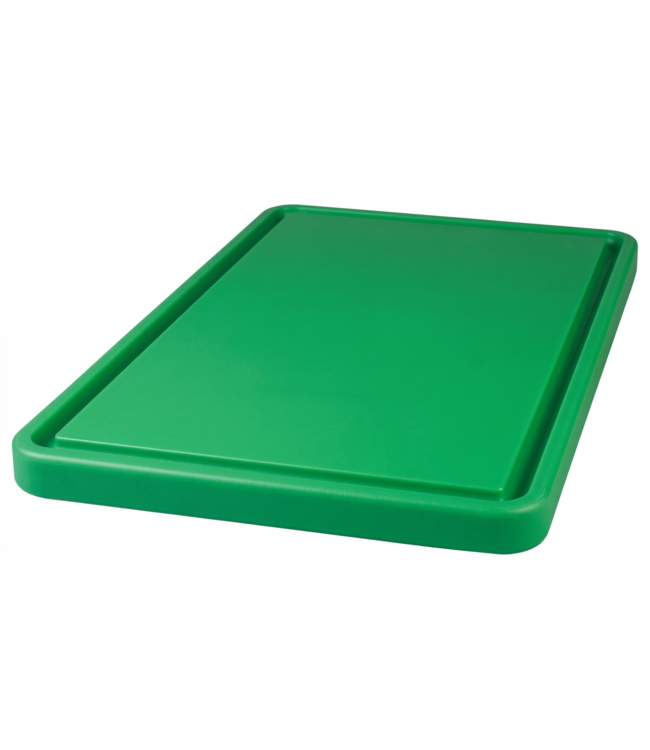 EDYLEN Schneidbrett und Tranchierbrett grün - mit Saftrille