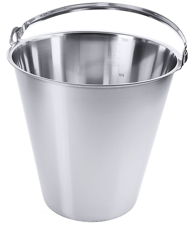 Eimer fugenlos aus Edelstahl V2A