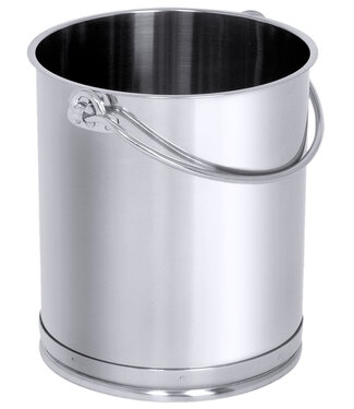 Behälter und Zubehöhr Secchio cilindrico con anello di base, acciaio inossidabile V2A