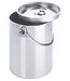 Eimer zylindrisch mit Deckel aus Edelstahl V2A