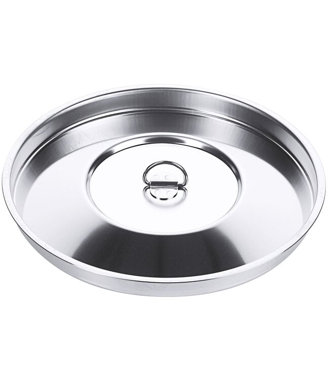 Coperchio per contenitore cilindrico in acciaio inossidabile V2A