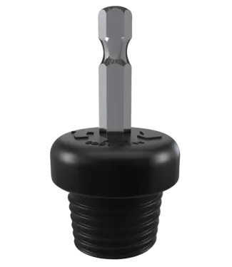 Vikan Hygiene Reinigungsgeräte HyDrive-Gewindeadapter, Ø20 mm, 55 mm, Schwarz (Pack à 2 Stück)