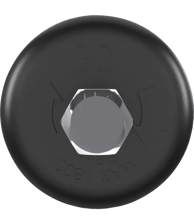 Vikan HyDrive Adattatore filettato, Ø20 mm, 55 mm, Black (Confezione da 2 pezzi)