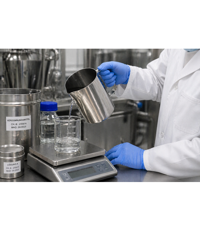 Messbecher zylindrisch aus Edelstahl V2A